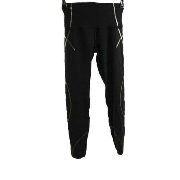 Lululemon Align High Rise Gold Logo 25” Size 4